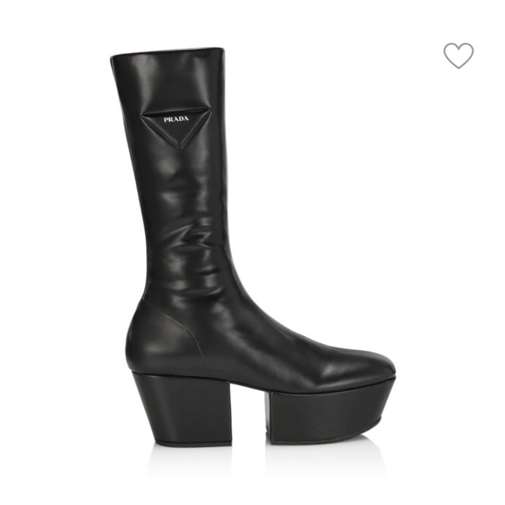 Prada Platform Pull On Bootie